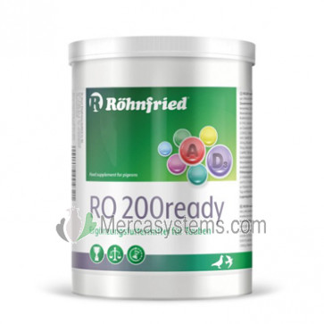 Rohnfried RO 200 Ready fórmula mejorada, (Prebiótico + Electrolitos + Oligoelementos), para Palomas y Pájaros