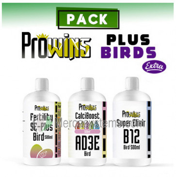 Pack Prowins Plus Extra Birds | Super Elixir B12 + Fertility SE Plus Bird + CalciBoost AD3E Bird