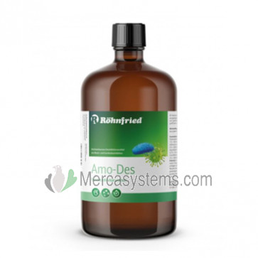 Rohnfried Amo-Des 1 litro, (desinfectante altamente eficaz contra bacterias, virus y hongos)
