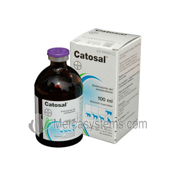 Bayer Catosal 100 ml, (estimulante metabólico inyectable a base de fósforo y vitamina B12). Para aves de corral