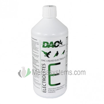 Dac Electrolyt 1000 ml (combinación única de electrolitos y minerales) para palomas y pájaros