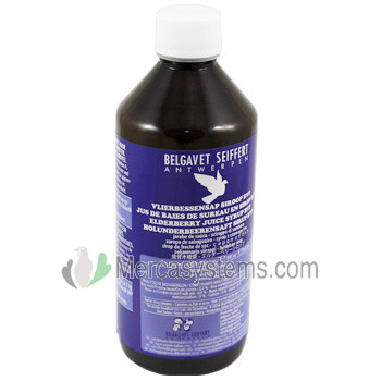 Belgavet Edelberry Juice Syrope (Extracto de Saúco 500 ml , salud perfecta todo el año).
