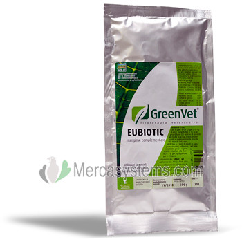 GreenVet Eubiotic 500gr, (probiótico enriquecido). Para palomas y pájaros