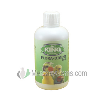 King Flora-Digest Plus 250 ml, (extractos de verduras y plantas con propiedades curativas). Para pájaros