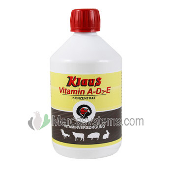 Klaus Vitamin A-D3-E 100 ml, (mejora la fertilidad). Super Concentrada