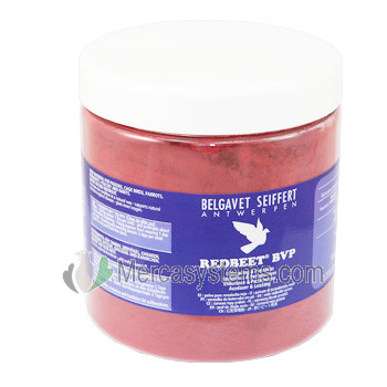 Belgavet RedBeet 400 gr, (extraído de la remolacha roja). Para palomas, pájaros y otras aves de jaula