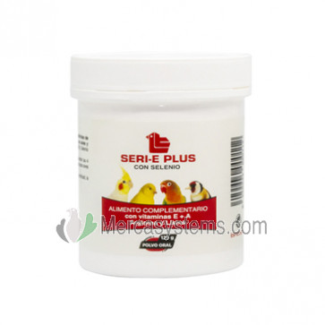 Latac Seri E Plus 125gr (Combinación de vitamina E y Selenio especialmente indicado para la cría). Para pájaros