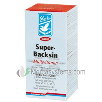 Backs Super- Backsin 500 ml, complejo multivitamínico enriquecido con calcio