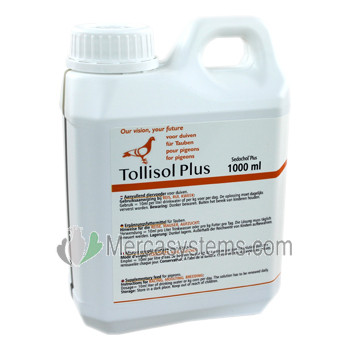 Tollisan Tollisol Plus 1 litro (Sedochol Ⓡ Plus) para palomas y pájaros