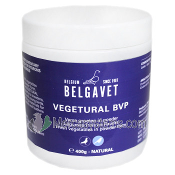 BelgaVet Vegetural 400gr (verduras frescas con Espirulina) para palomas y pájaros