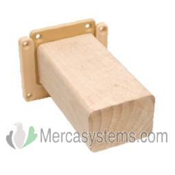 Posadero de madera muy resistente con fijación a la pared incluida
