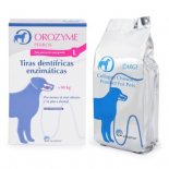 Ecuphar Orozyme Tiras “L” , 7 tiras (para prevenir la formación de la placa dental). Para perros.