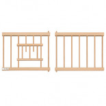 Puerta-Frontal, de madera contrachapada y barrotes de plástico, para jaulas y nidales 